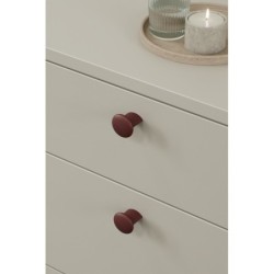 Knob VOLUMI used on interior furniture.