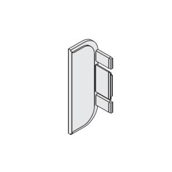 Flush end cap for C-shaped...