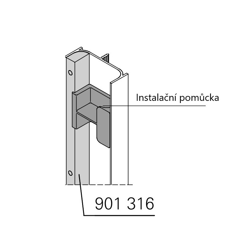 Filling profile for appliance installation
