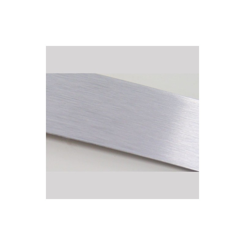 Brushed silver - Kick plate sheet 5 mm thick