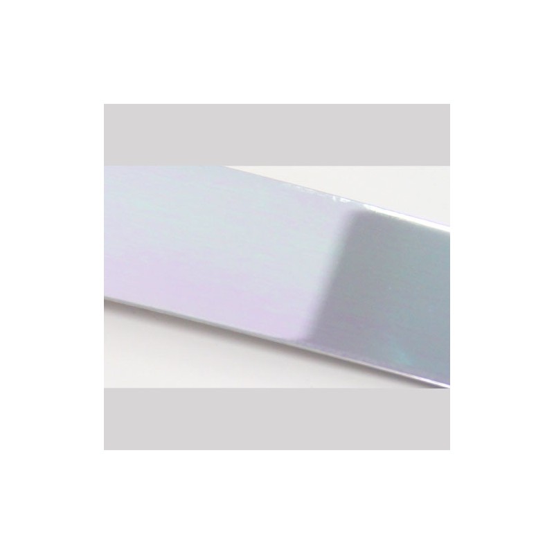 Glossy silver - Kick plate sheet 5 mm thick