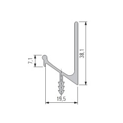 Úchytkový profil, narážecí...
