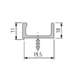 Úchytkový profil, narážecí...
