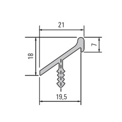 LADEO, Úchytkový profil...
