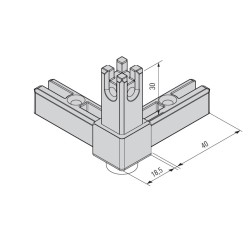 Rohová spojka 3-stranná...