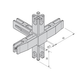 Rohová spojka 5-stranná...