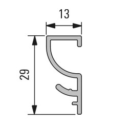 Horní lamela soklové mřížky...