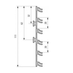 Lamelová spojka soklové...
